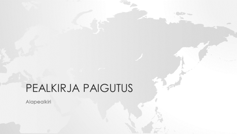 Maailmakaartide sarja kuuluv Aasia maailmajaoga esitlus (laiekraan) Maailmakaartide sarja kuuluv Aasia maailmajaoga esitlus (laiekraan)