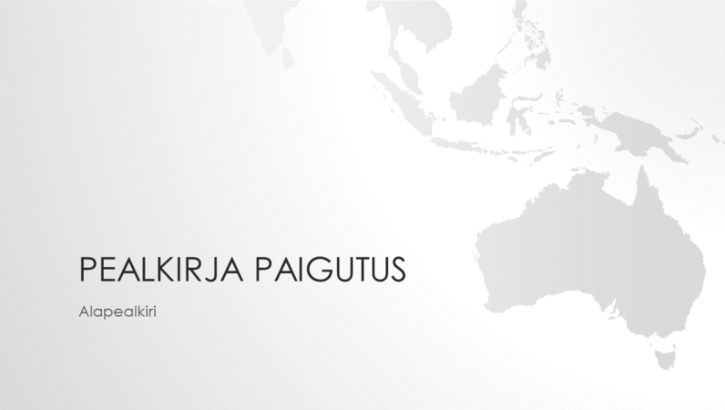 Maailmakaartide sarja kuuluv Austraalia maailmajaoga esitlus (laiekraan) Maailmakaartide sarja kuuluv Austraalia maailmajaoga esitlus (laiekraan)