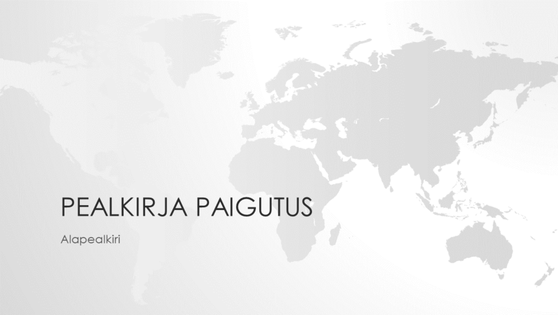 Maailmakaartide seeria, maailmakaardiga esitlus (laiekraan) Maailmakaartide seeria, maailmakaardiga esitlus (laiekraan)