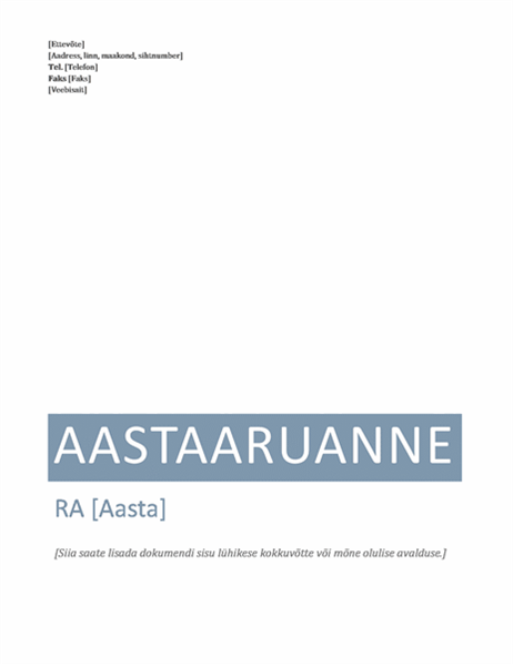 Aastaaruanne