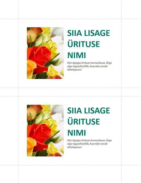 Ettevõttesündmuse postkaardid (2 tk lehel)