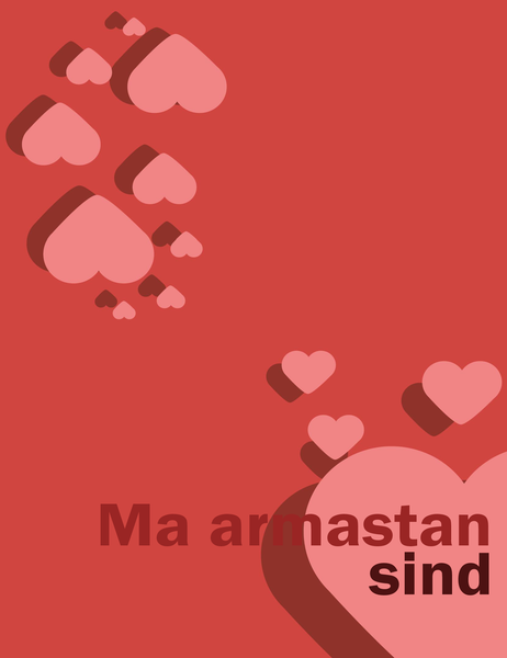 „Ma armastan sind“ kaart (neljaks volditav) „Ma armastan sind“ kaart (neljaks volditav)