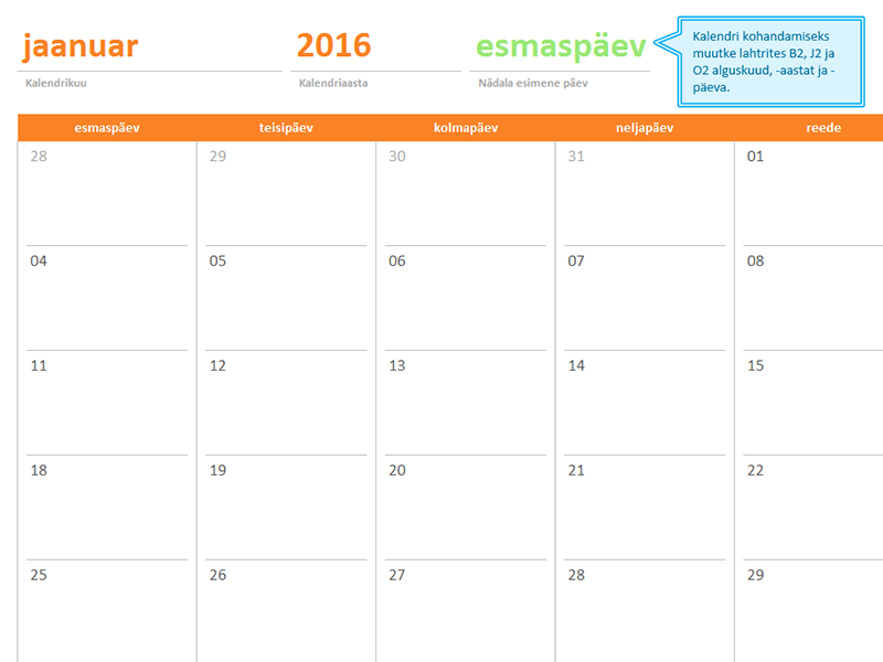 Aastast sõltumatu kuukalender (12 lehte, vikerkaarekarudega kujundus) Aastast sõltumatu kuukalender (12 lehte, vikerkaarekarudega kujundus)