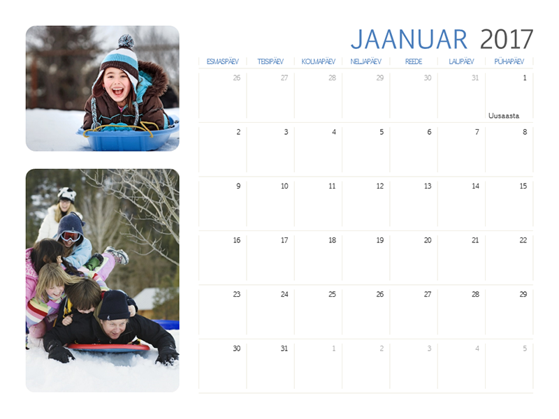 2017. aasta fotokalender (E–P) 2017. aasta fotokalender (E–P)