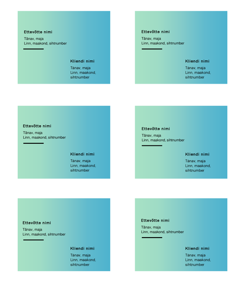 Tarnesildid (kujundus Roheline astmik, 6 tk lehel, sobib kasutamiseks sildilehtedega Avery 5164) Tarnesildid (kujundus Roheline astmik, 6 tk lehel, sobib kasutamiseks sildilehtedega Avery 5164)
