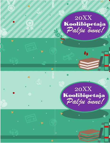 Koolilõpukaart (2 tk lehel) Koolilõpukaart (2 tk lehel)
