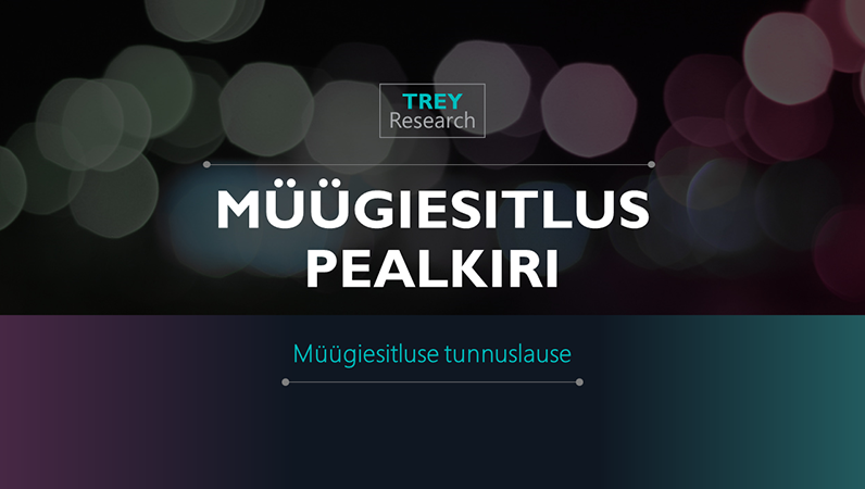 Futuristlik müügiesitlus Futuristlik müügiesitlus