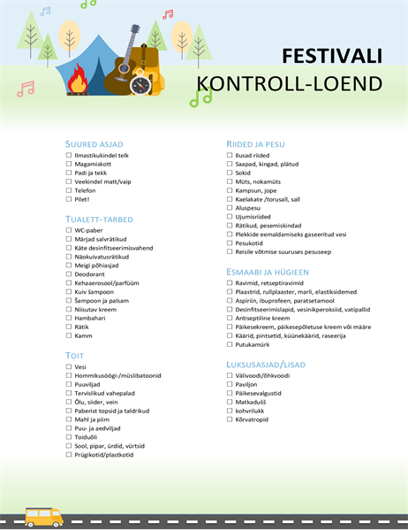 Festivali kontroll-loend Festivali kontroll-loend