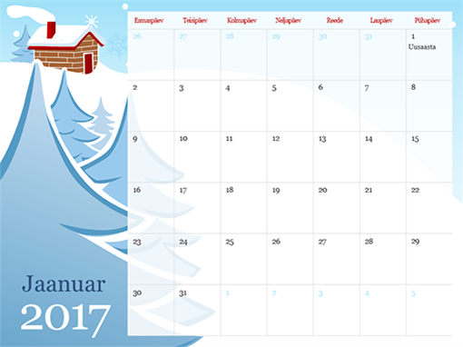 2015. aasta aastaajateemaline kalender (E–P) 2015. aasta aastaajateemaline kalender (E–P)