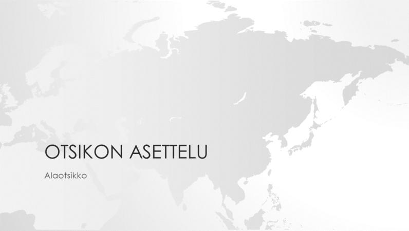 Maailmankartat-sarjan Aasian mantereen esitys (laajakuva) Maailmankartat-sarjan Aasian mantereen esitys (laajakuva)