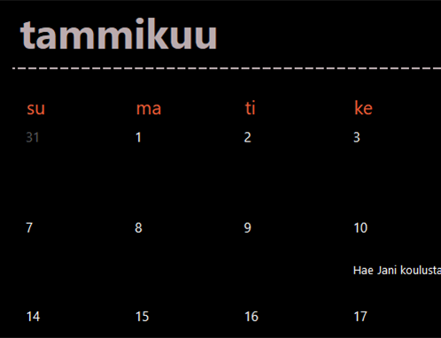 Ikuinen kalenteri (musta) Ikuinen kalenteri (musta)