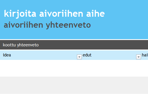 Ideointi yhteistyössä Ideointi yhteistyössä