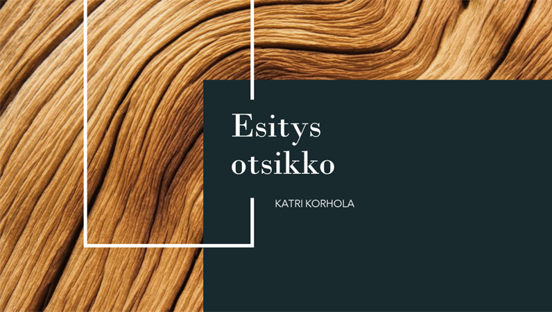 Tumma puu -esitys Tumma puu -esitys