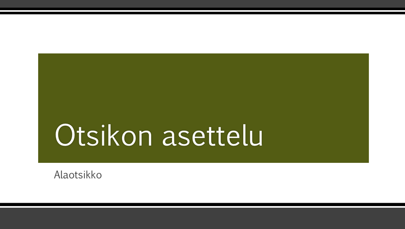 Mustat raidat (laajakuva) Mustat raidat (laajakuva)