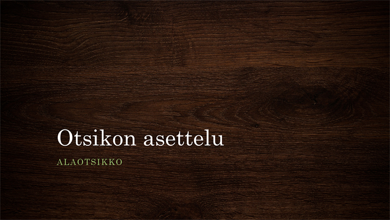 Puunkuitu- ja luontoaiheinen esitys (laajakuva) Puunkuitu- ja luontoaiheinen esitys (laajakuva)