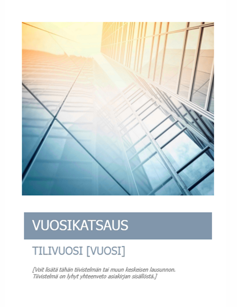 Vuosikertomus (valokuvakannella) Vuosikertomus (valokuvakannella)