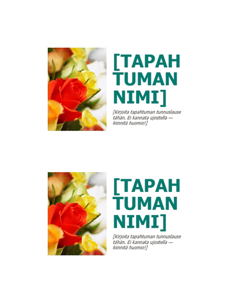 Tapahtumapostikortti Tapahtumapostikortti