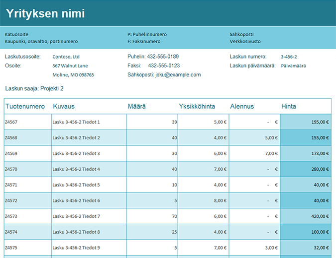 Myyntilaskujen seuranta Myyntilaskujen seuranta