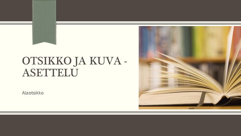 Akateeminen esitys liituraita- ja nauhaulkoasulla (laajakuva) Akateeminen esitys liituraita- ja nauhaulkoasulla (laajakuva)