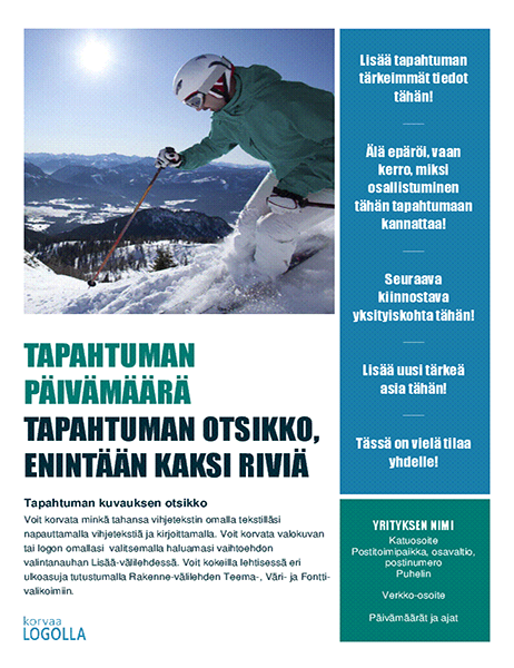Kausittaisen tapahtuman esite (talvi) Kausittaisen tapahtuman esite (talvi)