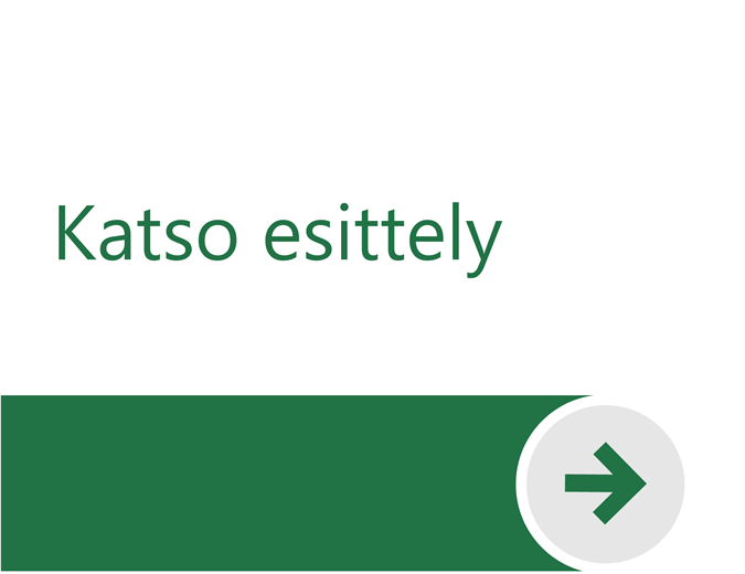 Tervetuloa käyttämään Exceliä Tervetuloa käyttämään Exceliä