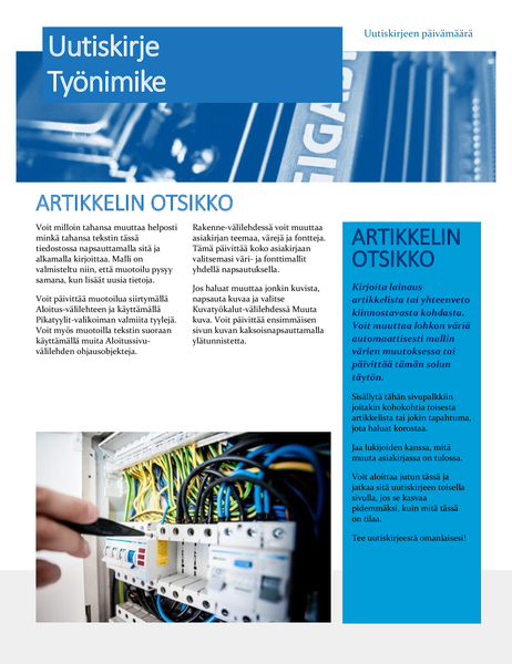 Laitteistoteemainen uutiskirje Laitteistoteemainen uutiskirje