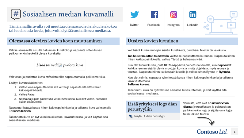Sosiaalisen median kuvamalli Sosiaalisen median kuvamalli
