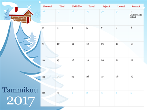 Kuvitettu vuodenaikakalenteri 2015 (ma–su) Kuvitettu vuodenaikakalenteri 2015 (ma–su)