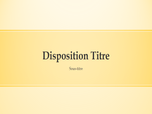 Conception à bandes jaune (grand écran)