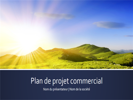Présentation de plan de projet commercial (grand écran) Présentation de plan de projet commercial (grand écran)