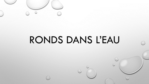 Ronds dans l’eau - Violet Ronds dans l’eau - Violet