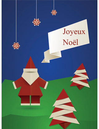Carton d'invitation de Noël