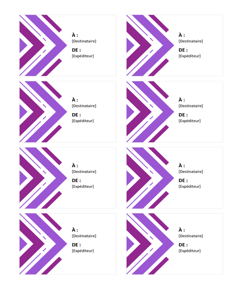 Étiquettes cadeau (8 par page) Étiquettes cadeau (8 par page)