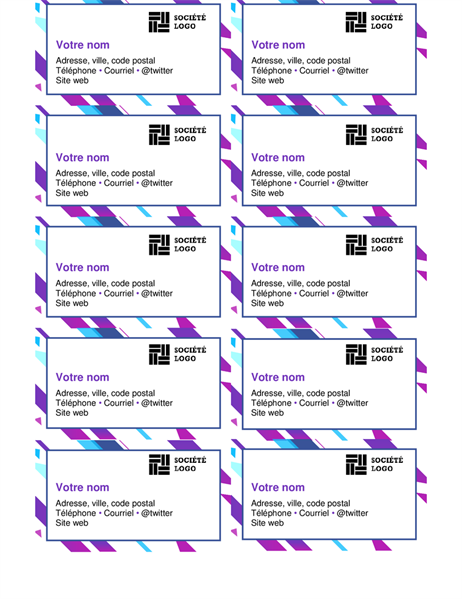 Purple graphic business cards Purple graphic business cards