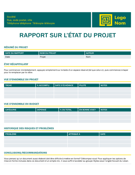 Project status report (Timeless design) Project status report (Timeless design)