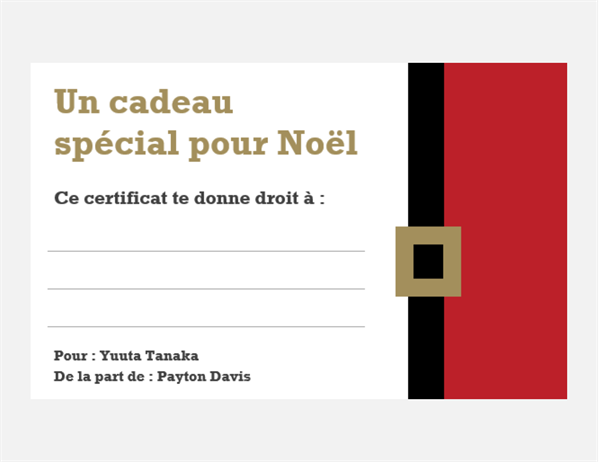 Holiday gift certificates (Christmas Spirit design, 3 per page) Holiday gift certificates (Christmas Spirit design, 3 per page)