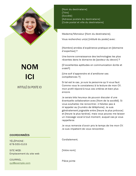 Lettre de motivation Cube vert Lettre de motivation Cube vert