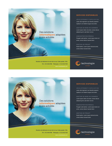 Technology business flyer (half-page, 2 per page) Technology business flyer (half-page, 2 per page)