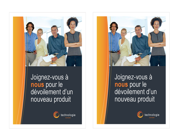 Invitation professionnelle technologique (2 par page) Invitation professionnelle technologique (2 par page)