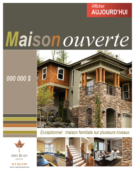 Affiche immobilière (verticale) Affiche immobilière (verticale)