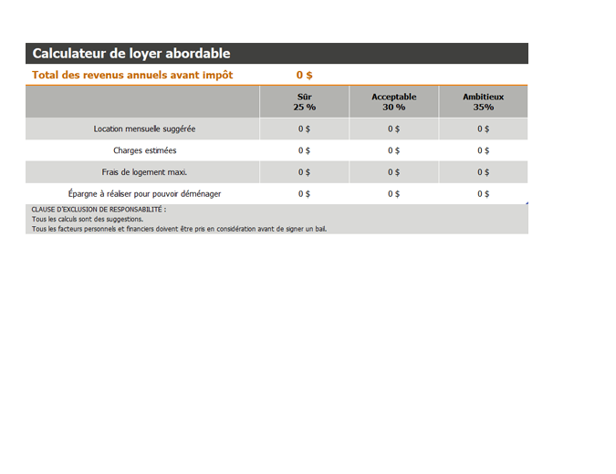 Rent affordability calculator Rent affordability calculator