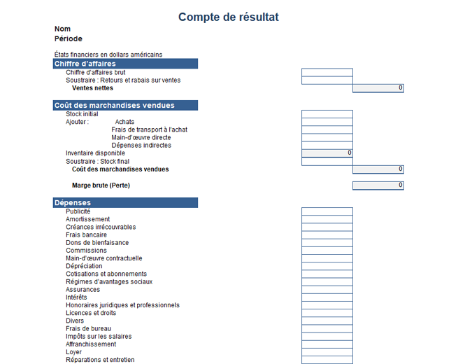 Income statement 1 year Income statement 1 year
