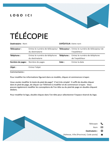 Bordereau de télécopie Fines rayures Bordereau de télécopie Fines rayures