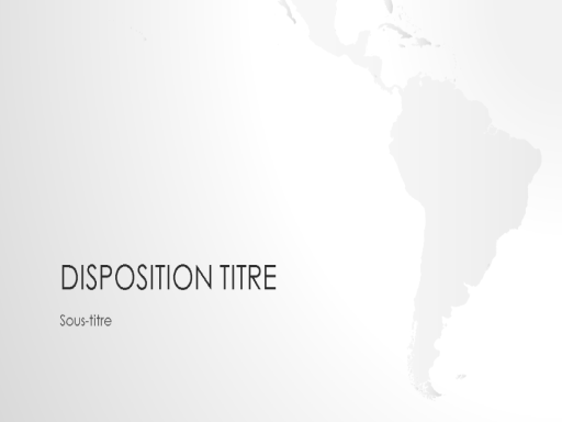 Présentation de la série Cartes du monde, Amérique du Sud (grand écran)