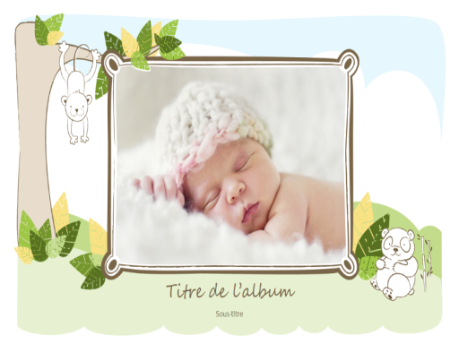 Album photo de bébé (croquis d’animaux, écran large) Album photo de bébé (croquis d’animaux, écran large)