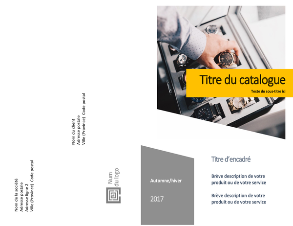 Catalogue de produits (création de formulaires, plié en deux, 8 pages) Catalogue de produits (création de formulaires, plié en deux, 8 pages)