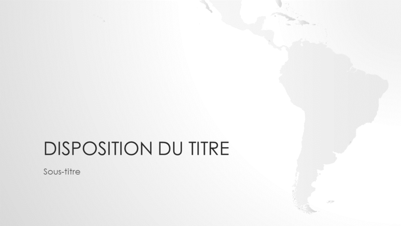 Séries de cartes du monde, présentation Continent sud-américain (écran large) Séries de cartes du monde, présentation Continent sud-américain (écran large)