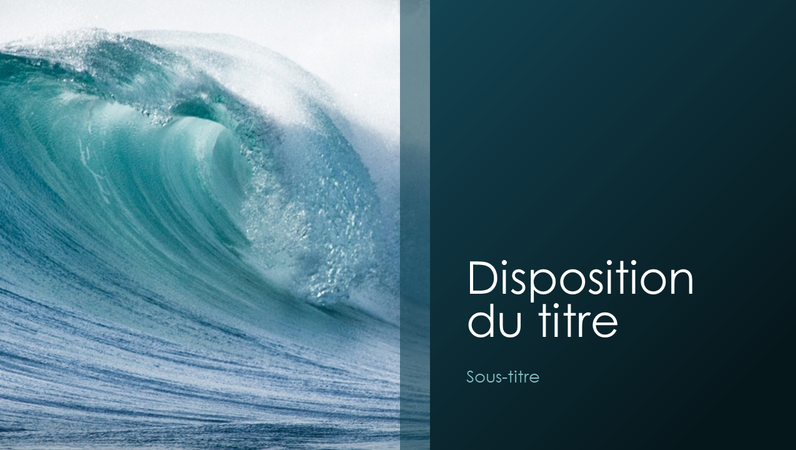 Présentation nature vagues (grand écran)