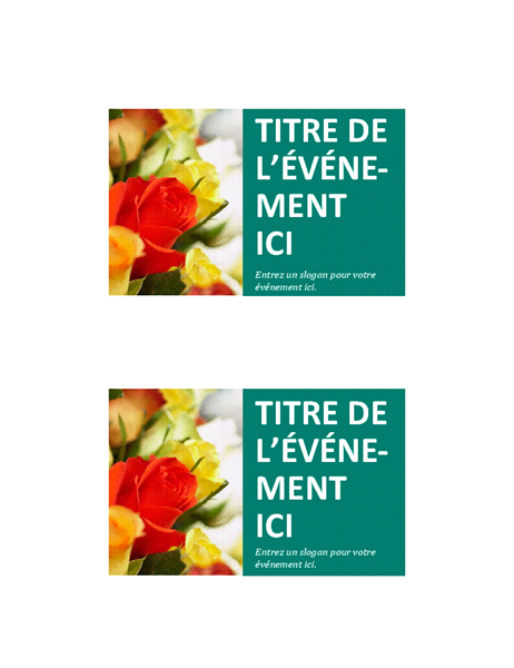 Cartes d’événement Cartes d’événement