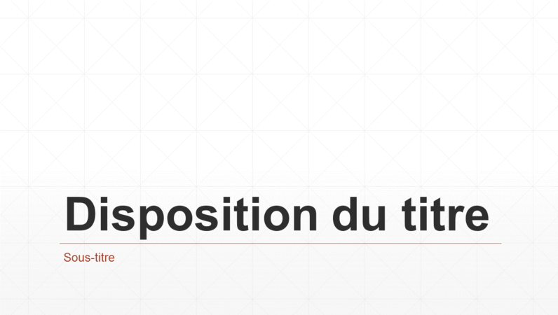 Présentation Grille losanges (grand écran) Présentation Grille losanges (grand écran)